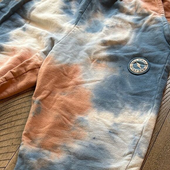 Tiny Whales 🐳 Tie-Dye Jogger 🏃 Pants Pockets Drawstring Aviator Nation Look 👀 - Picture 10 of 17